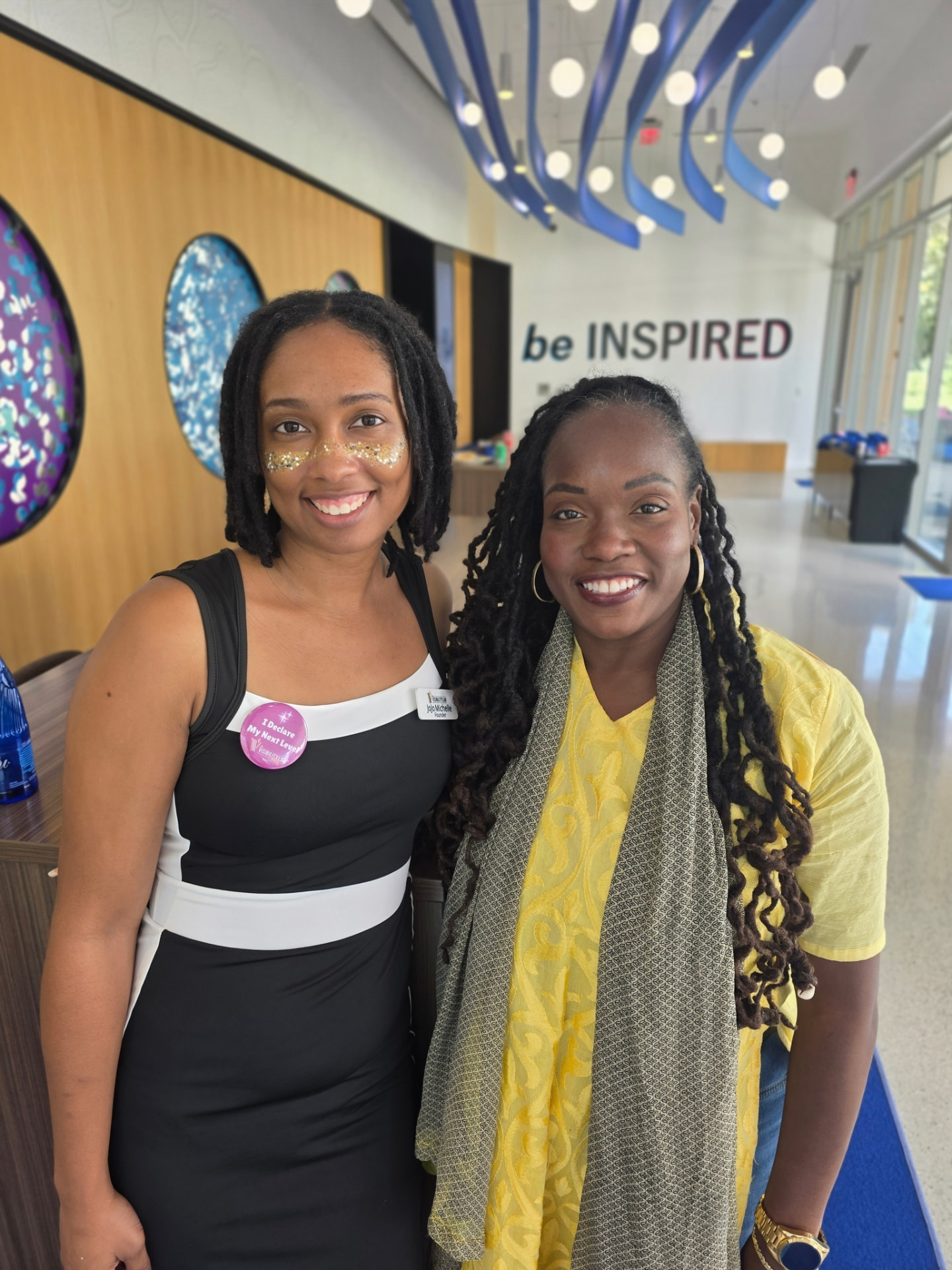 JoNita Cox, founder of The Visibility Lab, with Rolonda Hernandez